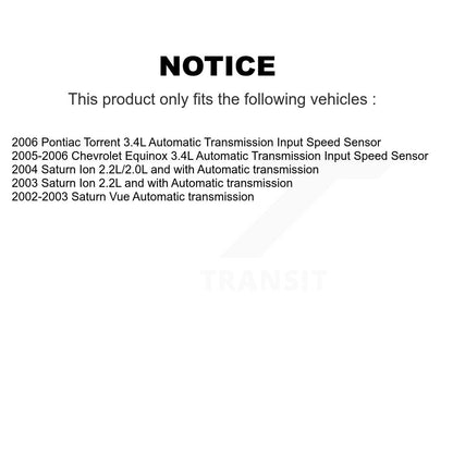 Vehicle Speed Sensor SEN-2VSS0165 For Chevrolet Equinox Pontiac Torrent Saturn