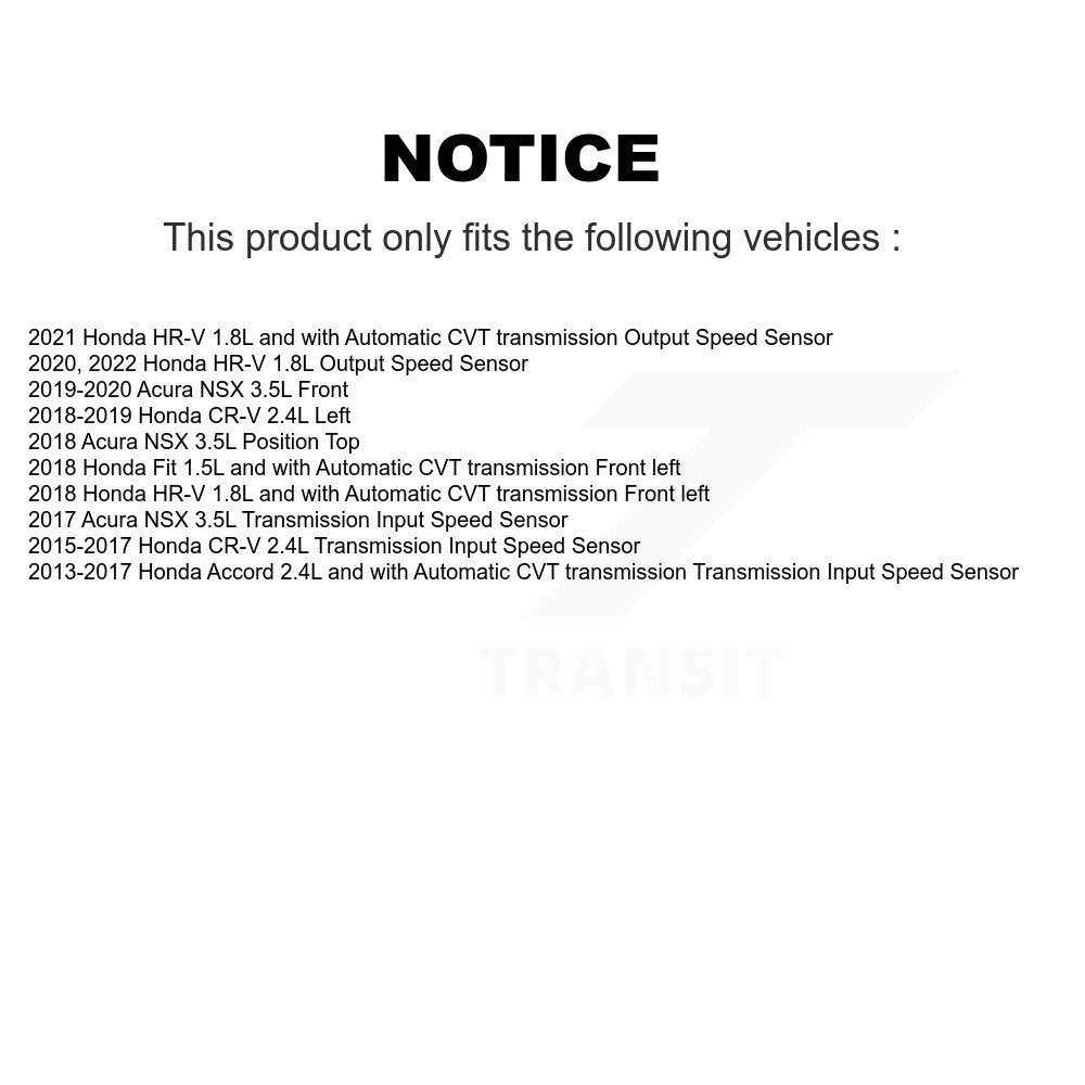 Vehicle Speed Sensor SEN-2VSS0538 For Honda CR-V Accord HR-V Fit Acura NSX