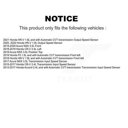 Vehicle Speed Sensor SEN-2VSS0538 For Honda CR-V Accord HR-V Fit Acura NSX
