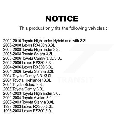 Engine Variable Valve Timing (VVT) Solenoid Left SEN-2VTS0007 For Toyota Sienna