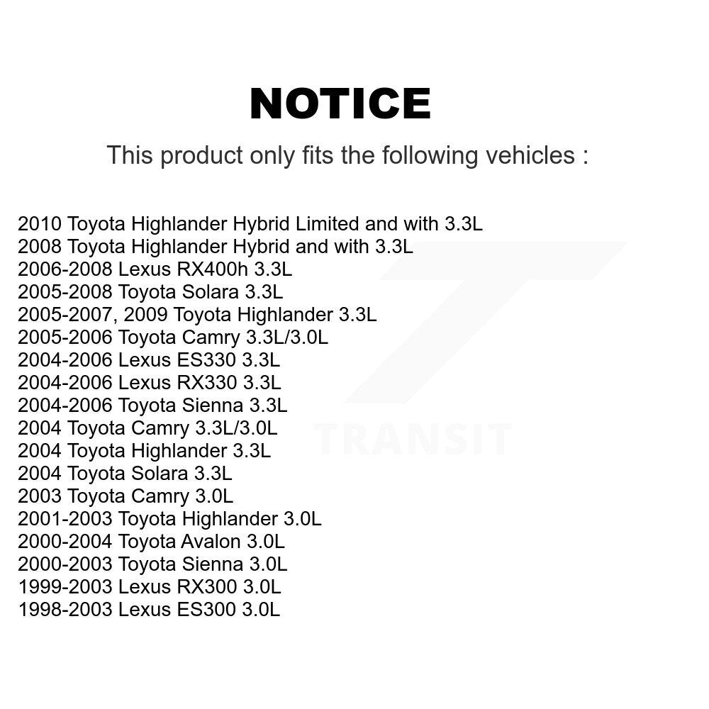 Engine Variable Valve Timing (VVT) Solenoid Right SEN-2VTS0010 For Toyota Sienna