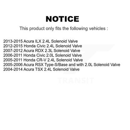 Engine Variable Valve Timing (VVT) Solenoid SEN-2VTS0039 For Honda Civic CR-V
