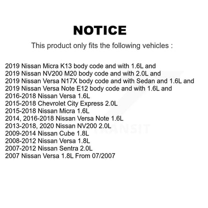 Engine Variable Valve Timing (VVT) Solenoid SEN-2VTS0065 For Nissan Versa Micra