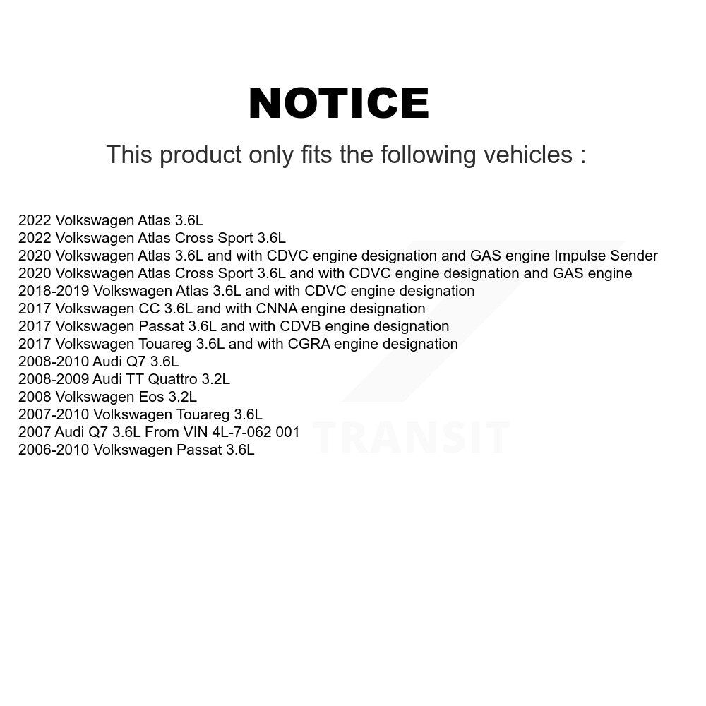 Engine Variable Valve Timing (VVT) Solenoid SEN-2VTS0085 For Volkswagen Atlas Q7
