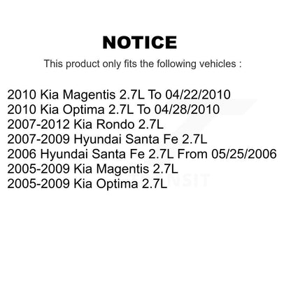 Engine Variable Valve Timing (VVT) Solenoid Left SEN-2VTS0118 For Hyundai Santa