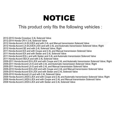 Engine Variable Valve Timing (VVT) Solenoid SEN-2VTS0137 For Honda CR-V Accord