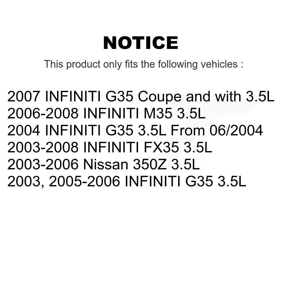 Engine Variable Valve Timing (VVT) Solenoid Left SEN-2VTS0189 For INFINITI G35