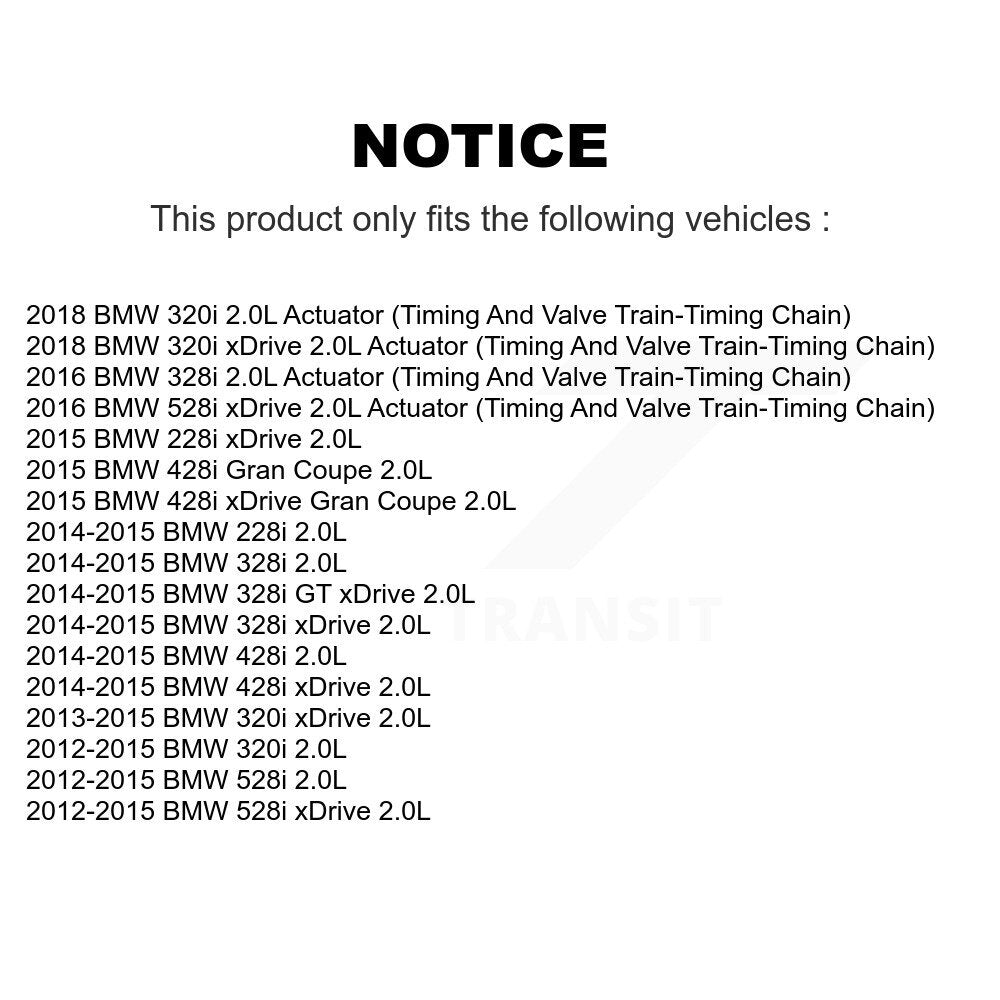 Engine Variable Valve Timing (VVT) SEN-2VTS0211 For BMW 328i xDrive 320i 528i GT