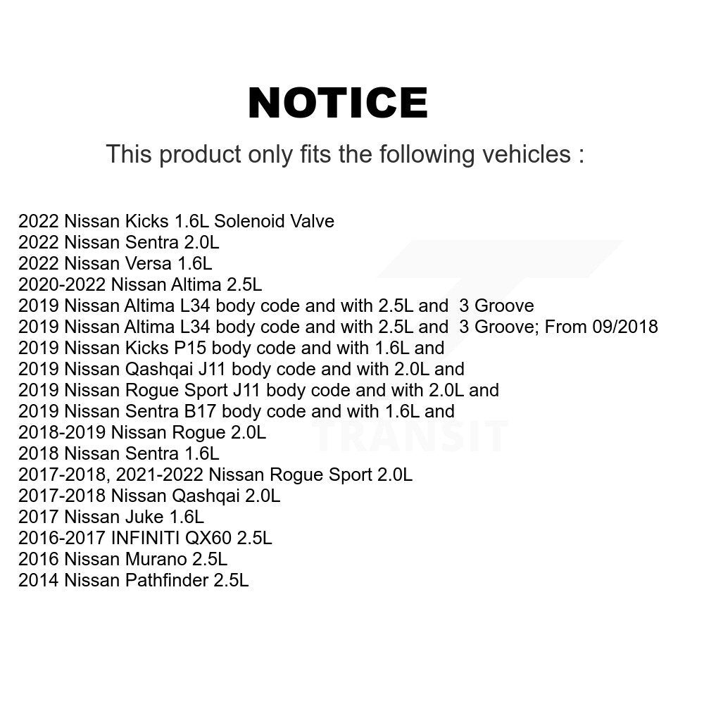Engine Variable Valve Timing (VVT) Solenoid SEN-2VTS0267 For Nissan Kicks Rogue