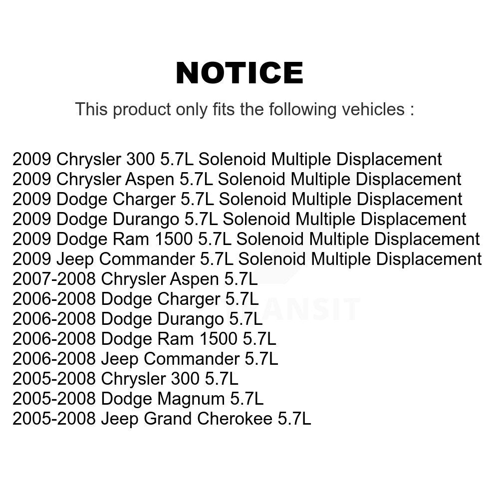 Engine Variable Valve Timing (VVT) Solenoid SEN-2VTS0377 For Dodge Ram 1500 Jeep