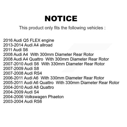 Semi-Metallic Disc Brake Pads Rear SIM-1018 For Audi Q5 A6 Quattro S4 A8 RS4 S6