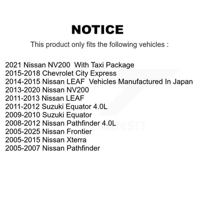 Semi-Metallic Disc Brake Pads Front SIM-1094 For Nissan Frontier Pathfinder LEAF