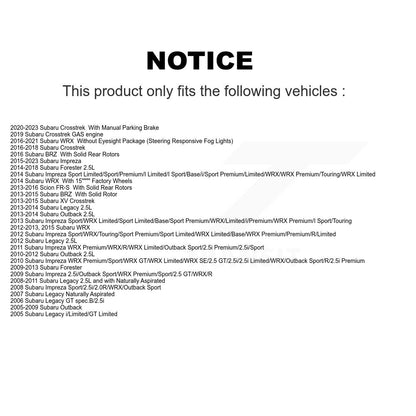 Semi-Metallic Disc Brake Pads Rear SIM-1114 For Subaru Crosstrek Impreza Outback