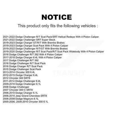 Semi-Metallic Disc Brake Pads Front SIM-1149 For Dodge Charger Chrysler 300 Jeep