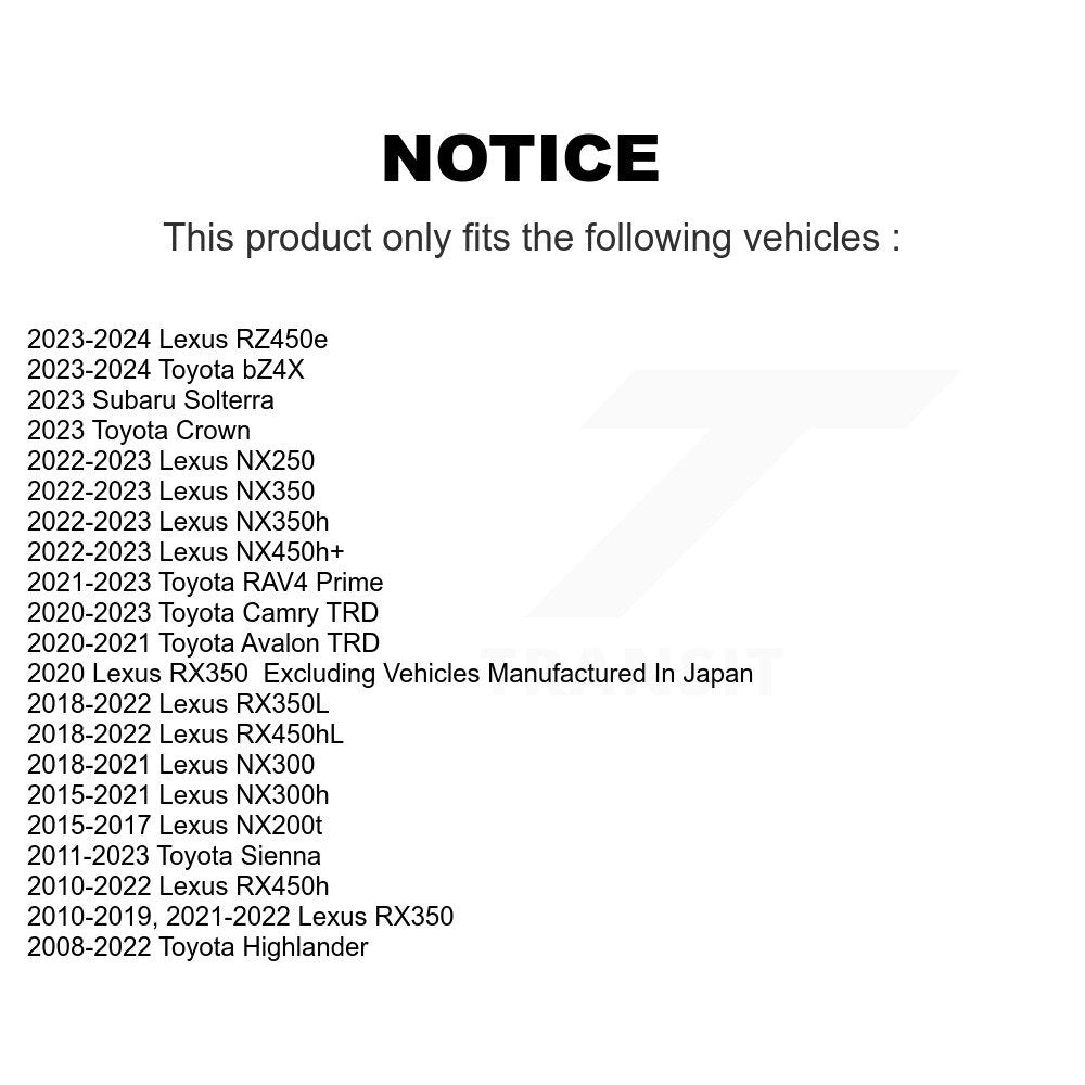 Semi-Metallic Disc Brake Pads Front SIM-1324 For Toyota Lexus Highlander Sienna