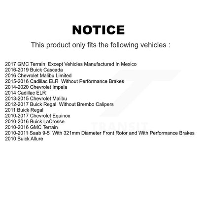 Semi-Metallic Disc Brake Pads Front SIM-1421 For Chevrolet Equinox GMC Terrain