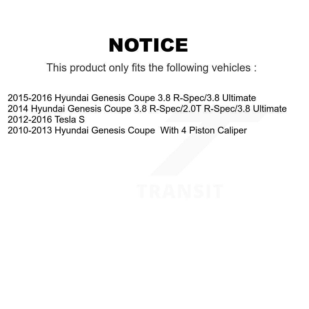 Semi-Metallic Disc Brake Pads Rear SIM-1428 For Hyundai Genesis Coupe Tesla S