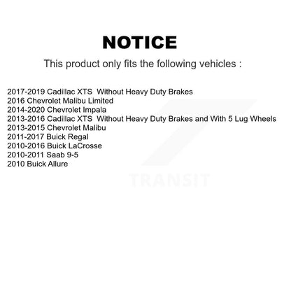 Semi-Metallic Disc Brake Pads Rear SIM-1430 For Chevrolet Buick Malibu Impala