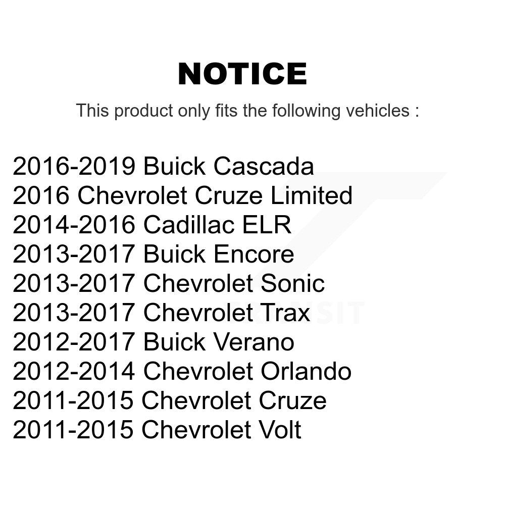 Semi-Metallic Disc Brake Pads Rear SIM-1468 For Chevrolet Cruze Buick Trax Sonic