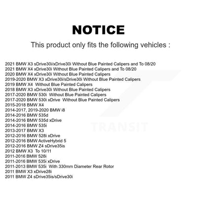 Semi-Metallic Disc Brake Pads Rear SIM-1473 For BMW X3 X4 535i xDrive 528i 530i