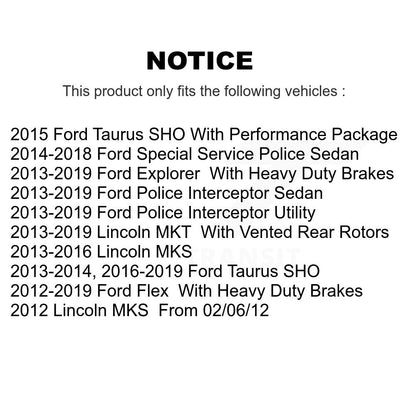 Semi-Metallic Disc Brake Pads Front SIM-1611 For Ford Explorer Flex Taurus Sedan