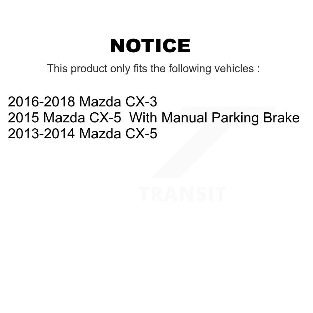 Semi-Metallic Disc Brake Pads Rear SIM-1624 For Mazda CX-5 CX-3