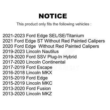Semi-Metallic Disc Brake Pads Rear SIM-1665 For Ford Escape Edge Fusion Lincoln