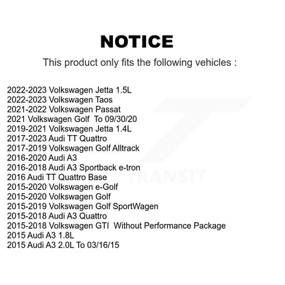 Semi-Metallic Disc Brake Pads Front SIM-1760A For Volkswagen Jetta Golf Taos GTI