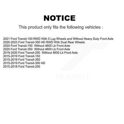 Semi-Metallic Disc Brake Pads Front SIM-1774 For Ford Transit-250 Transit-150 HD