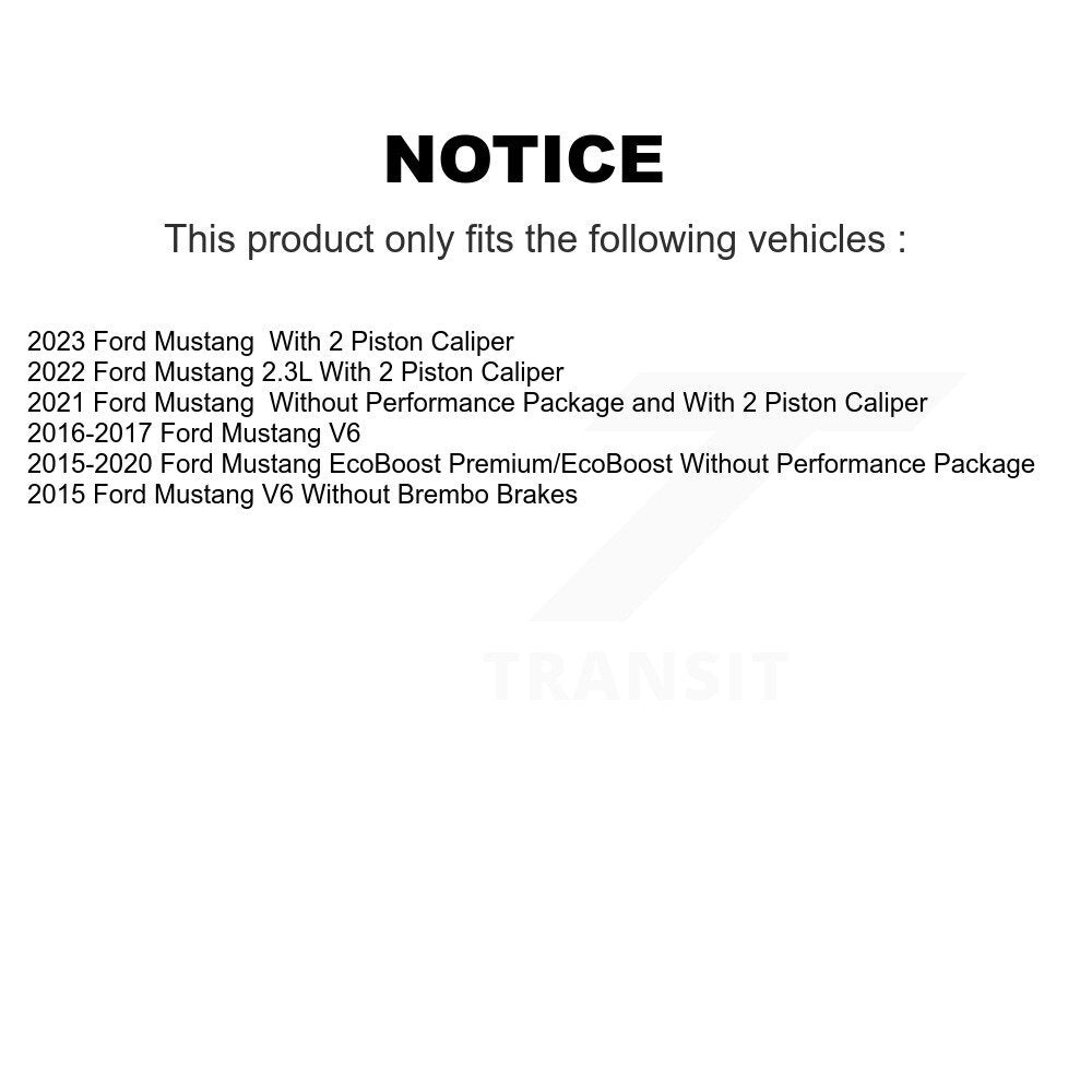 Semi-Metallic Disc Brake Pads Front SIM-1791 For Ford Mustang