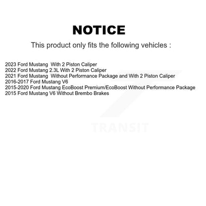 Semi-Metallic Disc Brake Pads Front SIM-1791 For Ford Mustang