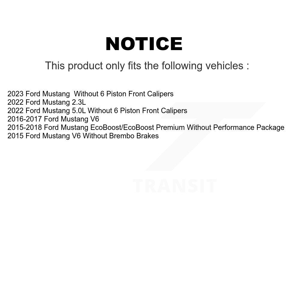Semi-Metallic Disc Brake Pads Rear SIM-1793 For Ford Mustang