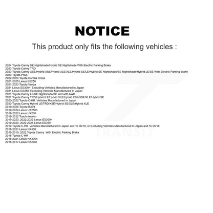 Semi-Metallic Disc Brake Pads Rear SIM-1805 For Toyota RAV4 Camry Lexus C-HR