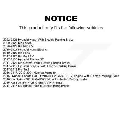 Semi-Metallic Disc Brake Pads Rear SIM-1813 For Kia Hyundai Forte Kona Electric