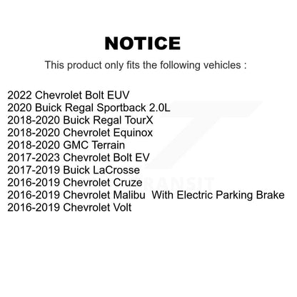 Semi-Metallic Disc Brake Pads Rear SIM-1857 For Chevrolet Cruze Equinox GMC Bolt
