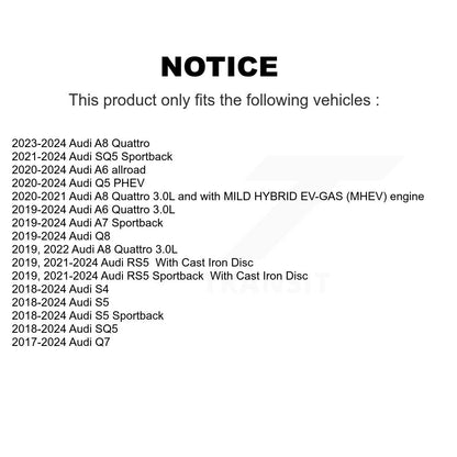 Semi-Metallic Disc Brake Pads Front SIM-1894 For Audi Q7 SQ5 S5 Q8 S4 Sportback