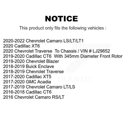 Semi-Metallic Disc Brake Pads Rear SIM-1914 For Chevrolet Cadillac XT5 Traverse