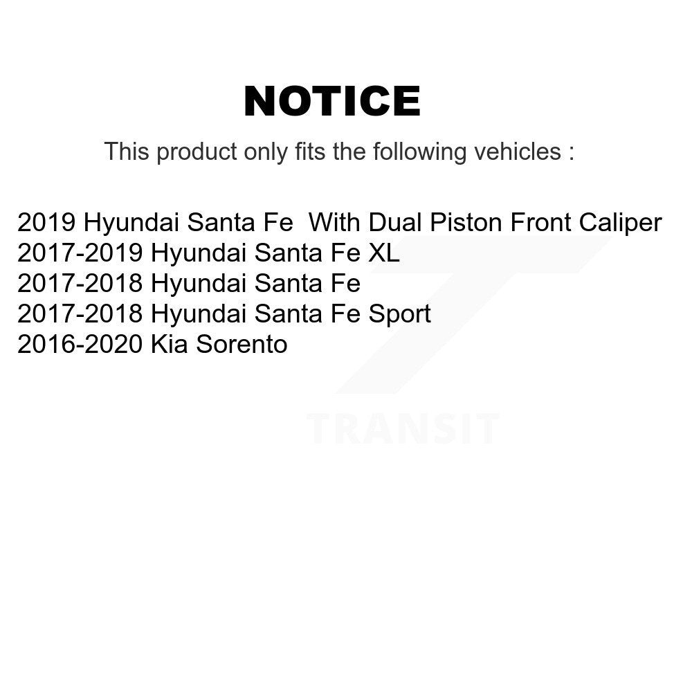 Semi-Metallic Disc Brake Pads Rear SIM-1916 For Kia Sorento Hyundai Santa Fe XL