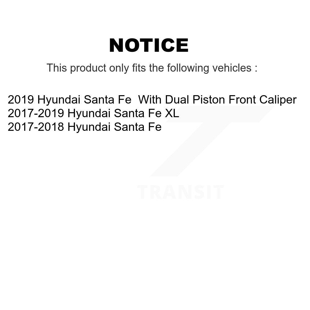Semi-Metallic Disc Brake Pads Front SIM-1917 For Hyundai Santa Fe XL