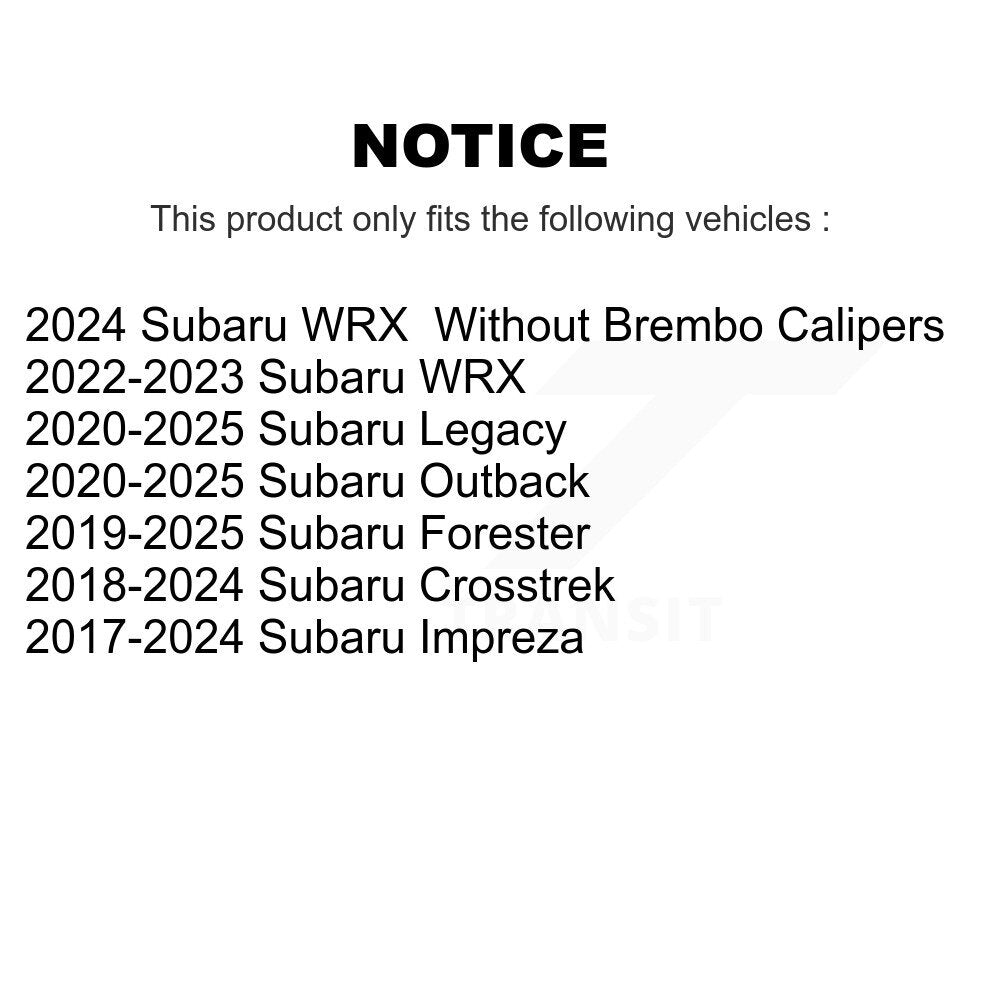 Semi-Metallic Disc Brake Pads Front SIM-2045 For Subaru Crosstrek Forester WRX