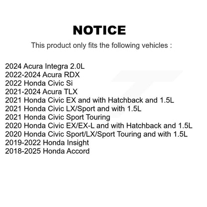 Semi-Metallic Disc Brake Pads Rear SIM-2102 For Honda Civic Accord Acura RDX TLX