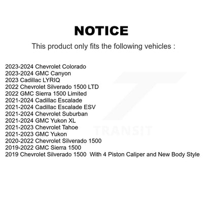 Semi-Metallic Disc Brake Pads Rear SIM-2174 For Chevrolet GMC Silverado 1500 XL