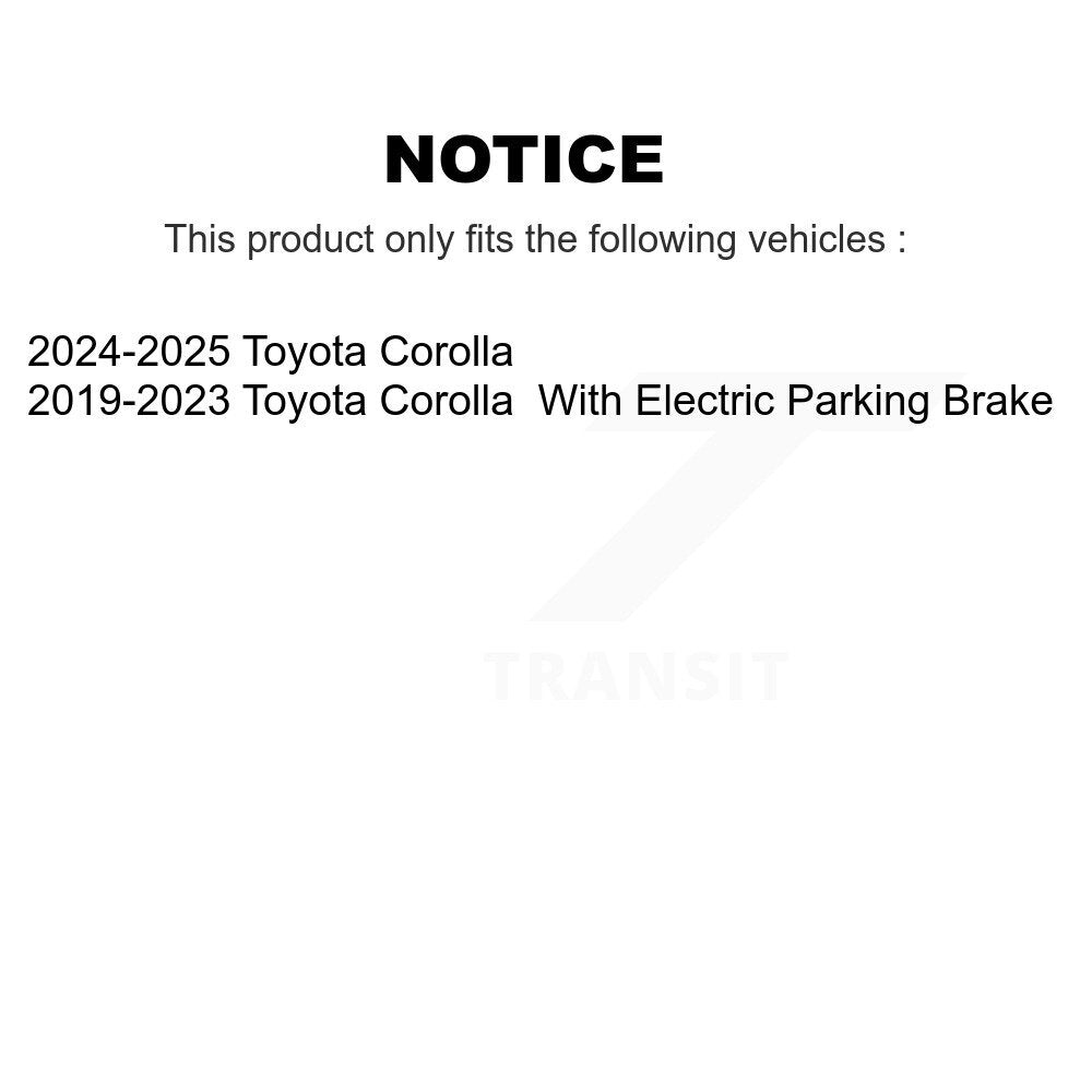 Semi-Metallic Disc Brake Pads Rear SIM-2183 For Toyota Corolla