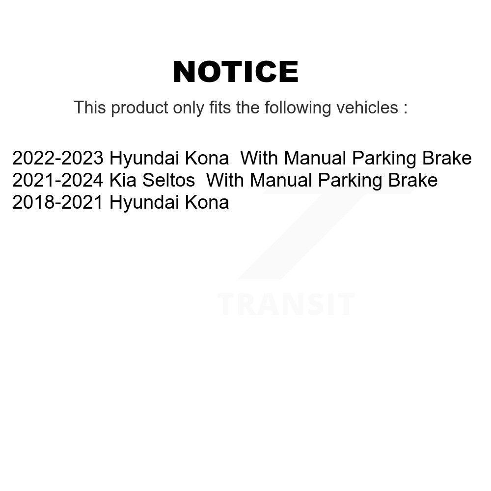 Semi-Metallic Disc Brake Pads Rear SIM-2188 For Hyundai Kona Kia Seltos