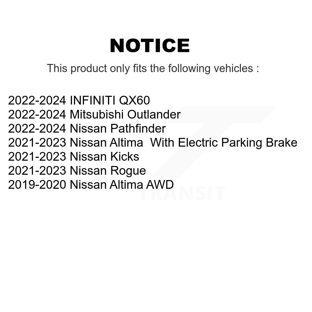 Semi-Metallic Disc Brake Pads Rear SIM-2200 For Nissan Rogue Mitsubishi Kicks
