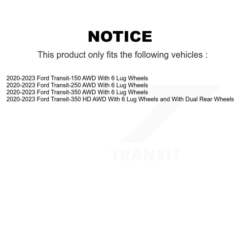 Semi-Metallic Disc Brake Pads Front SIM-2301 For Ford Transit-250 Transit-350 HD