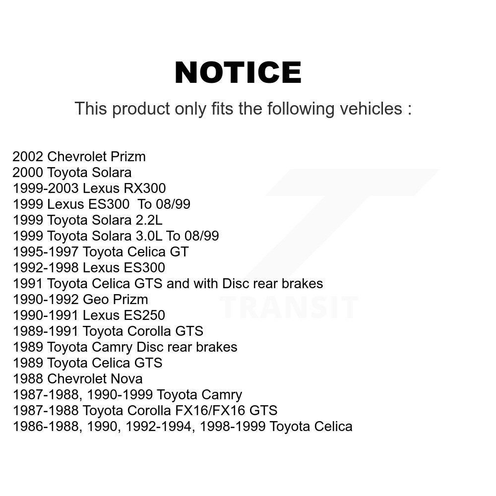 Semi-Metallic Disc Brake Pads Rear SIM-325 For Toyota Camry Lexus RX300 ES300