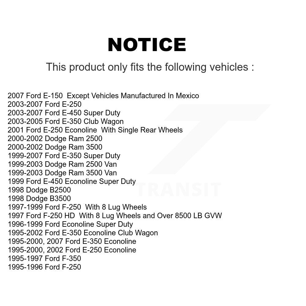 Semi-Metallic Disc Brake Pads Front SIM-655 For Ford Dodge E-350 Super Duty Ram
