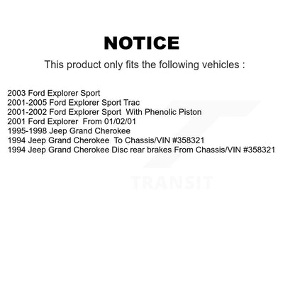 Semi-Metallic Disc Brake Pads Rear SIM-666 For Ford Explorer Sport Trac Jeep