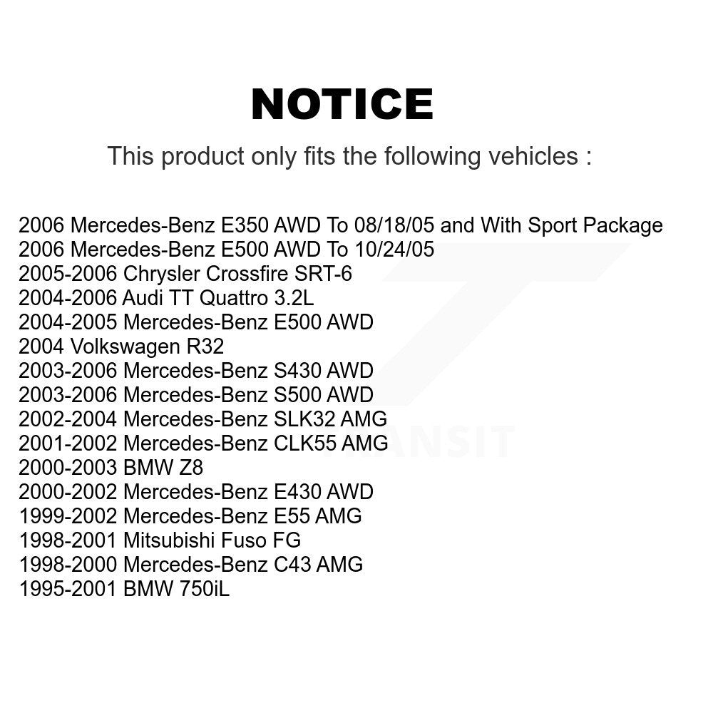 Semi-Metallic Disc Brake Pads Front SIM-682 For Mercedes-Benz Chrysler Crossfire